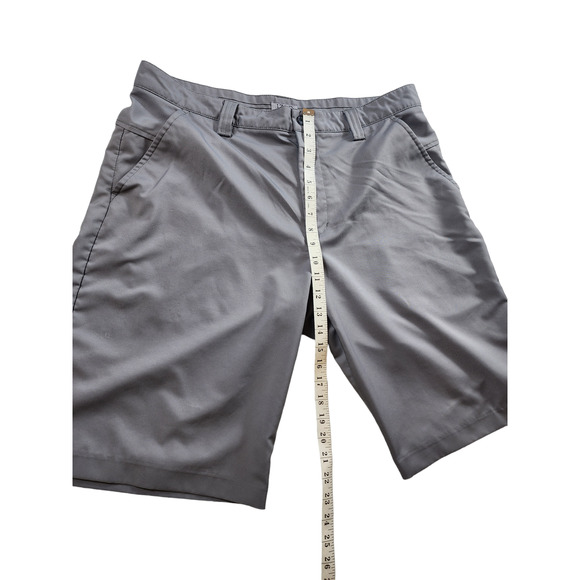 IZOD Golf Shorts Mens Size 36 Gray XFG Chino Flat Pockets Belt Loops Summer - Picture 4 of 16